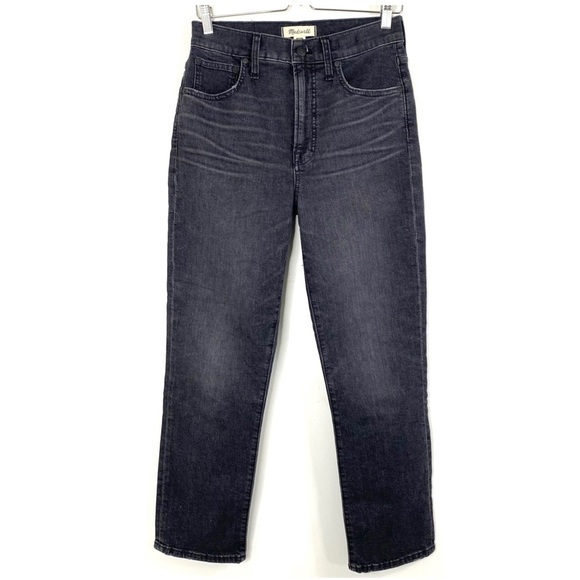 MADEWELL The Perfect Vintage Crop Jeans in Sumner Wash Black Style# AA892 - Picture 2 of 10